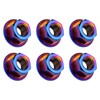 Ruifu 6pcs Titanium Alloy M10 x 1.0 1.25 1.5mm Hex