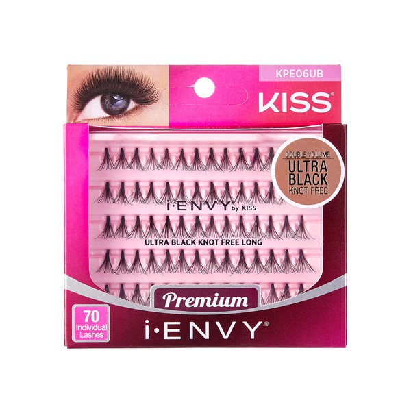 i-Envy Kiss Premium Knot Free 70 Individual Lashes (Ultra Black)