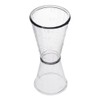 uxcell 2 Pcs Double Clear Plastic Measure Cup for Party