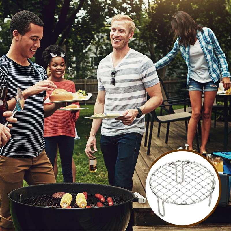 uxcell 5 Inch Round Cooking Rack, Stainless Steel Canning Racks