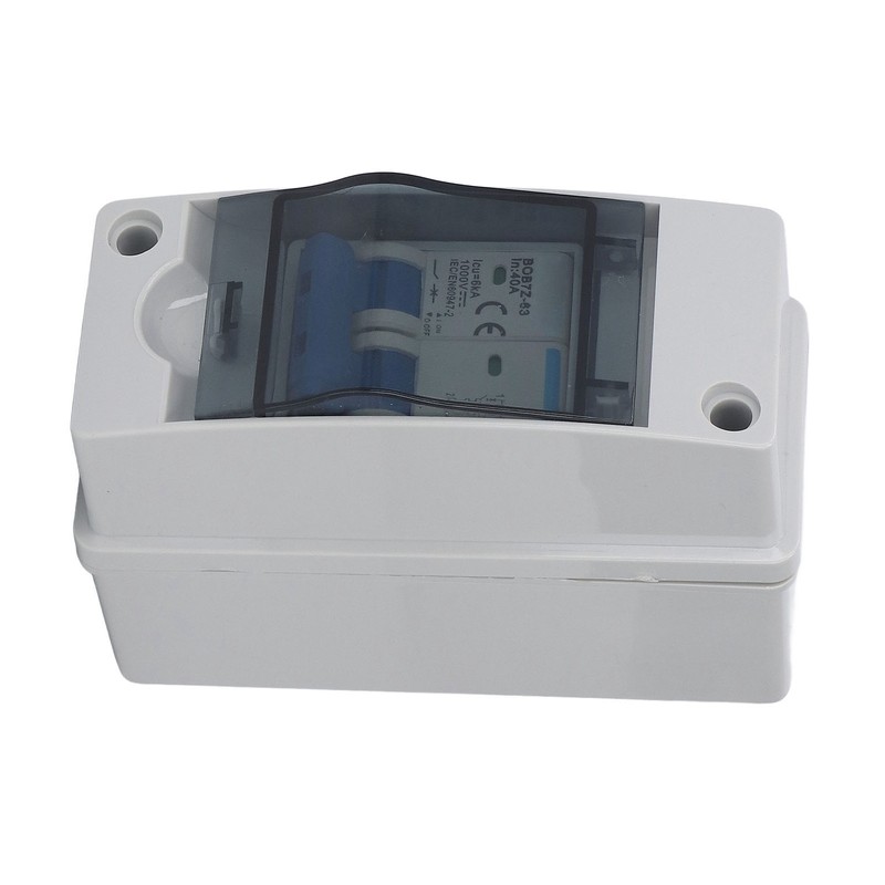 DC Disconnect Switch 40A Protective Transparent Cover Miniature Circuit Breaker