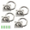 Zerniple M5 Pad Eye Plate 304 Stainless Steel U Hooks