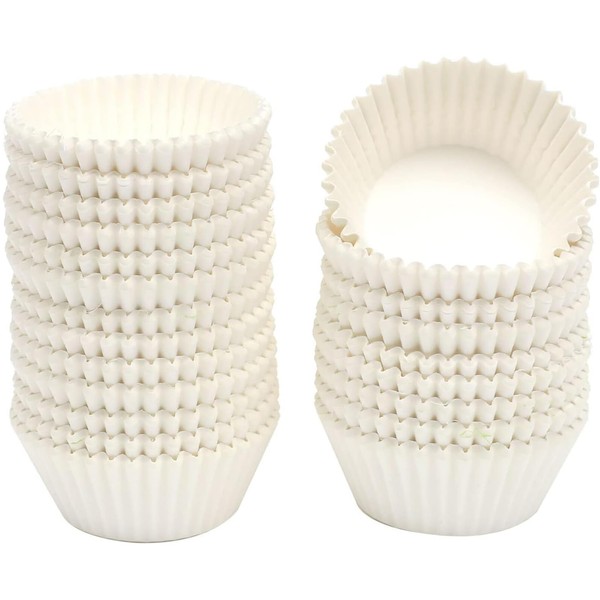 Gcardist Large White Muffin Cases Cupcake Cups 200 Pieces Food