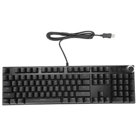 Mechanical Keyboard Wired Gaming Support Backlight Green Axis Keyboard with 104 Keys for Desktop PC Games Office