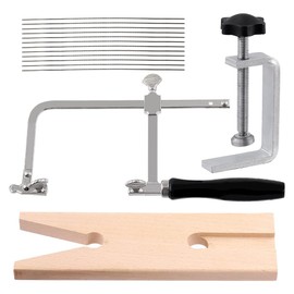 Dpaaoyer 14-Piece Jeweler'S Saw Horse Combo Set, Adjustable Jeweler'S Saw Horse, Wood Bench Tools for Jewelry Making