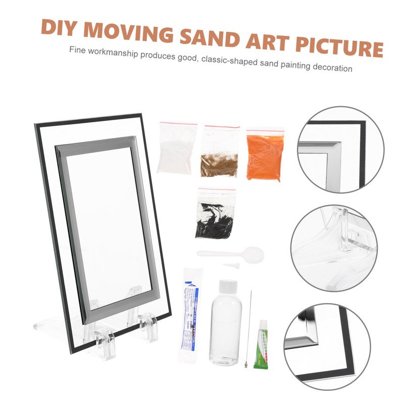 Kisangel 1Set DIY Landscape Sand Painting Kit Flowing Sand Art