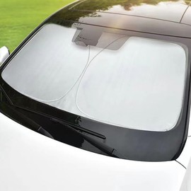 D-Lumina Windshield Sunshade - Compatible with Toyota Tacoma 2024 2025 - Foldable Front Window Sun Protector, Sun Shade, Heat Shield