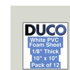 Duco Closed Cell PVC Foam Board Plastic Sheets - (Pack