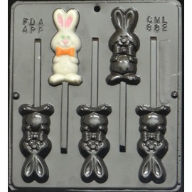Candy Molds N More Candy Molds N More Easter Bunny Lollipop Chocolate Candy Mold 882