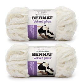 Bernat Velvet Plus - Hilo crema - Paquete de 2