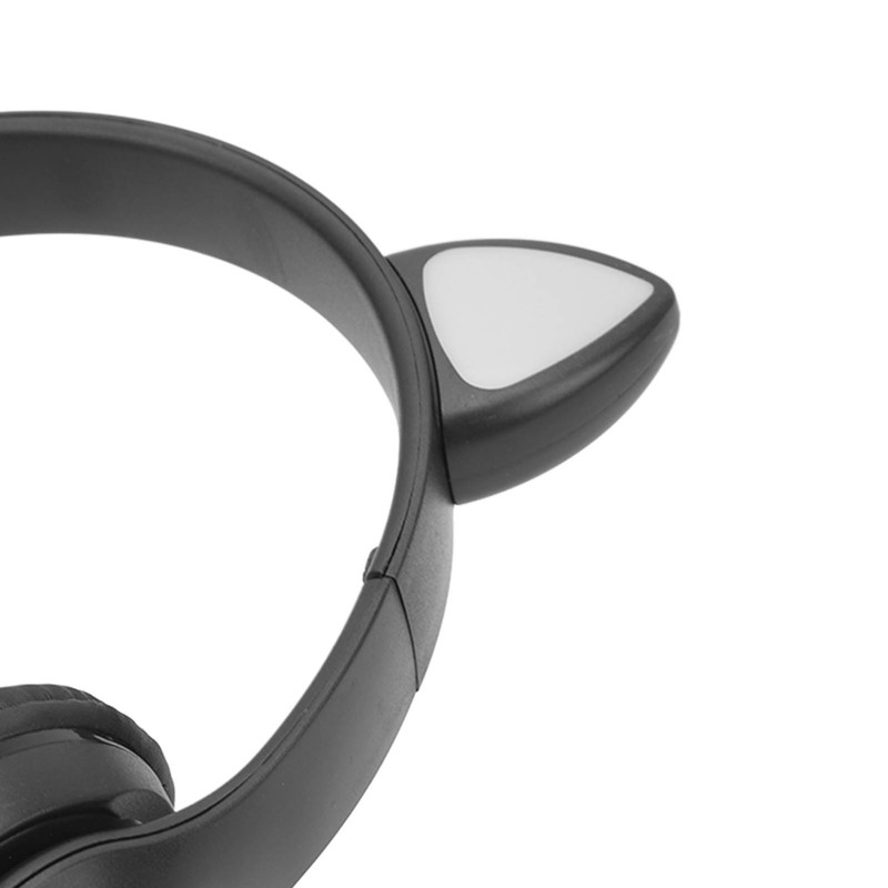 P47M Wireless Headphone Cute Cartoon Cat Ear LED Light 400mAh
