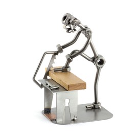 Steelman24 I Nuts and bolts sculpture Do It Yourself Man With Personal Engraving I Handmade ornaments I I Metal figurine