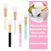 5 Pinceles Faciales De Silicona Aplica Mascarillas Cremas Fu