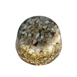 Blue Lace Agate Single Crystal Small Tower Buster Orgone Generator Energy Accumulator Perfect Gifting Tool! Made Using Advance Harmonics Orgonite Many Beautiful Ingredients! schm(Blue Lace Agate)