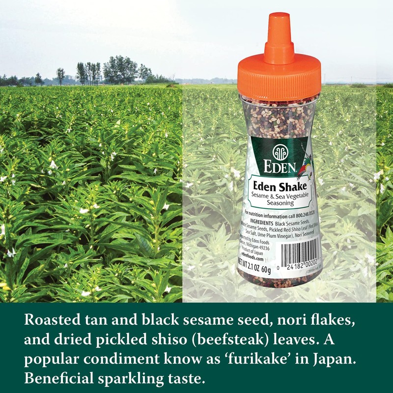Eden Shake Furikake, Made in Japan, Rice Seasoning, No Sugar,