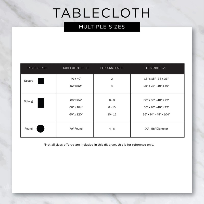 DII Outdoor Tabletop Collection - Mantel con Cremallera, Redondo, 60