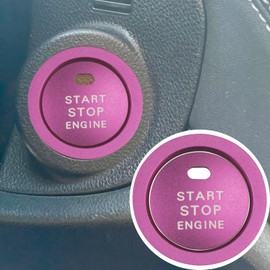 HDUFC 5pcs for Subaru Crosstrek/Impreza 2024-2026, Forester 2025,2026 Legacy Outback 2020-2026, WRX, Ascent Volume Adjustment Knob, Mirror Knob Cover, Start Button Cover/Ring (Rose red)