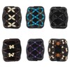 Yeshan Magic Hair Side Combs for Women Wood Beaded Stretch
