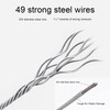 Retractable Washing Line Wall Mounted Stainless Steel Washing Line (Black)