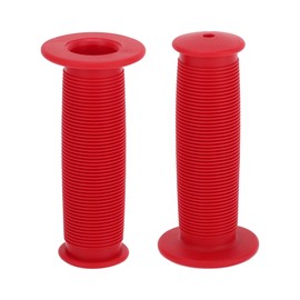 TUCKBOLD Bike Handlebar Grips Covers 100mm Long Lightweight | Bicycle End Grips Protector Red 1 Pair