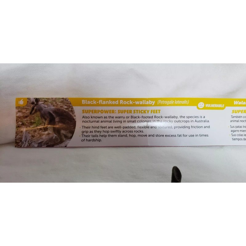 Yowie Black-Flanked Rock Wallaby Collectible Miniature Figurine Super Powers