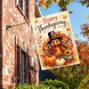 Happy Thanksgiving Turkey House Flag for Outside 28x40 Inch