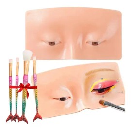 Tabla Mascarilla Práctica Maquillaje Silicona Modelo Ojos F                                                                                           