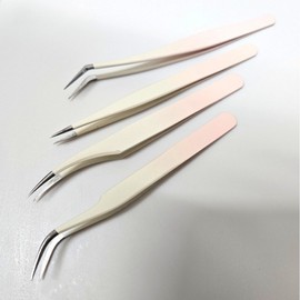 Professional Eyelash Extension Tweezers 4-Piece Set Tweezers