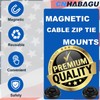 CNHABAGU Magnet Zip Tie Mount Magnetic Zip Ties Mount Clips