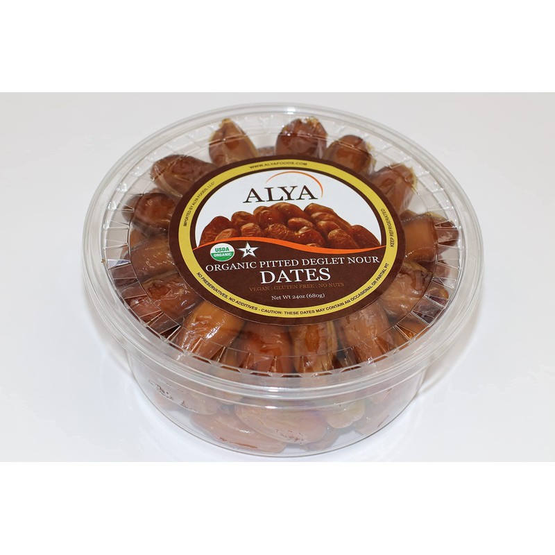 Alya Foods Organic Pitted Deglet Noor Dates 24oz