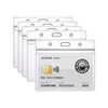 5x ID Card Holder Zip Card Holder Flexible & Waterproof