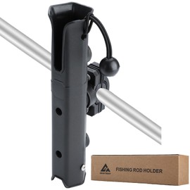 Fishing Rod Holder for Bike, Rotatable Fishing Pole Holder for Bike with Pole Mount Clamp, Fishing Rod Rack for Beach Car, Fishing Chair, ATVS, Boats, Carts