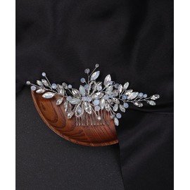 Denifery Women Colorful Hair Comb Wedding Bridal Crystal Clip Bridesmaid Hair Dress Rhinestone Hair Piece Prom Special Occasion Hair Accessorie (Color 3)