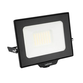 Ledvion Osram LED Spotlight, 30 Watt LED Floodlight, 4000 K Spotlight, 2550 Lumen Work Lighting, Outdoor Spotlight IP65 Waterproof, Floodlight with Quick Connection