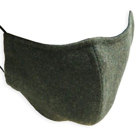 Quintet 11-msk-2601 Winter Mask, Made in Japan, Wool, Cool, Washable, Stylish, Khaki, Red, Blue, Black Mask (Kaki, Small)