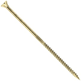 Jake Sales #10 X 6 Gold Star Wood Screw Torx/Star Drive Flat Head - Multipurpose Screws (1 Pound - 33 Approx. Count)