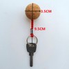 Seafard Floating Cork Keyring 35mm Wooden Ball - Buoyant Key