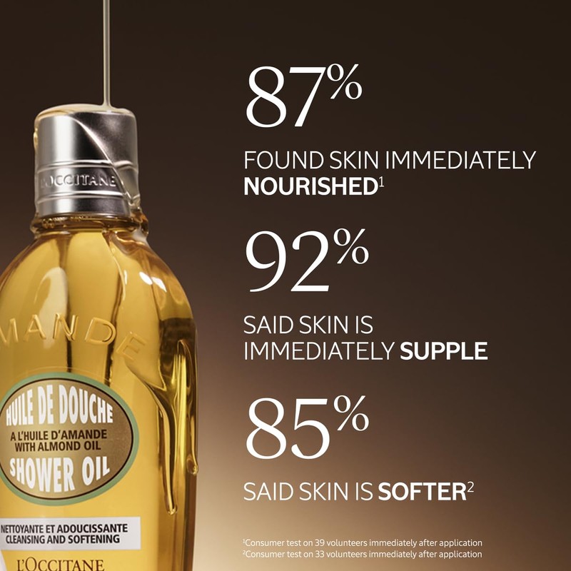 L'OCCITANE Cleansing & Softening Almond Shower Oil. 16.90 fl oz