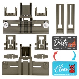 UPGRADED Dishwasher Top Rack Adjuster W10350375 - Fits Kenmore 665 Dishwasher Whirlpool Dishwasher Replacement Parts WDT730PAHZ0, WDT970SAHZ0, W10712395, WDTA50SAHZ0 Dishwasher Top Rack Parts 11 PACKS