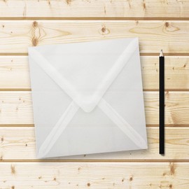 FarbenFroh® Series Square Envelopes Without Window, 15.5 x 15.5 mm Wet sealing for Wedding Cards, Invitations and More