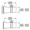 SANEI T46-2 Bath Connection Tube, Tub to Bathtub Connection, Pipe