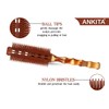 ANKITA Wooden Printed Round Hair Brush(AP-233W) (Color May Vary)