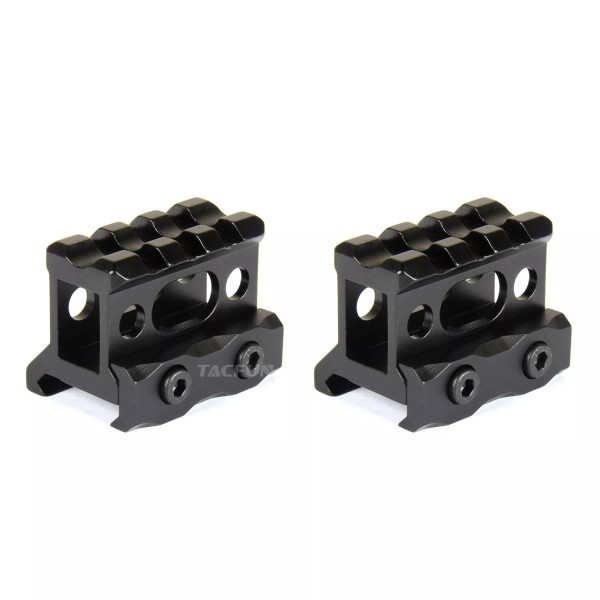 TACFUN 2pcs Flat top 1" See Through Riser Rail Mount