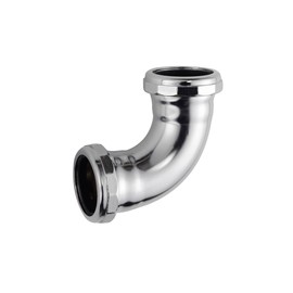 ZM Heavy-Duty 90-Degree Elbow with Slip-Joint Connection, Chrome