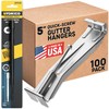 Quick Screw Gutter Hangers 5 Inch- 100 Pack - 5