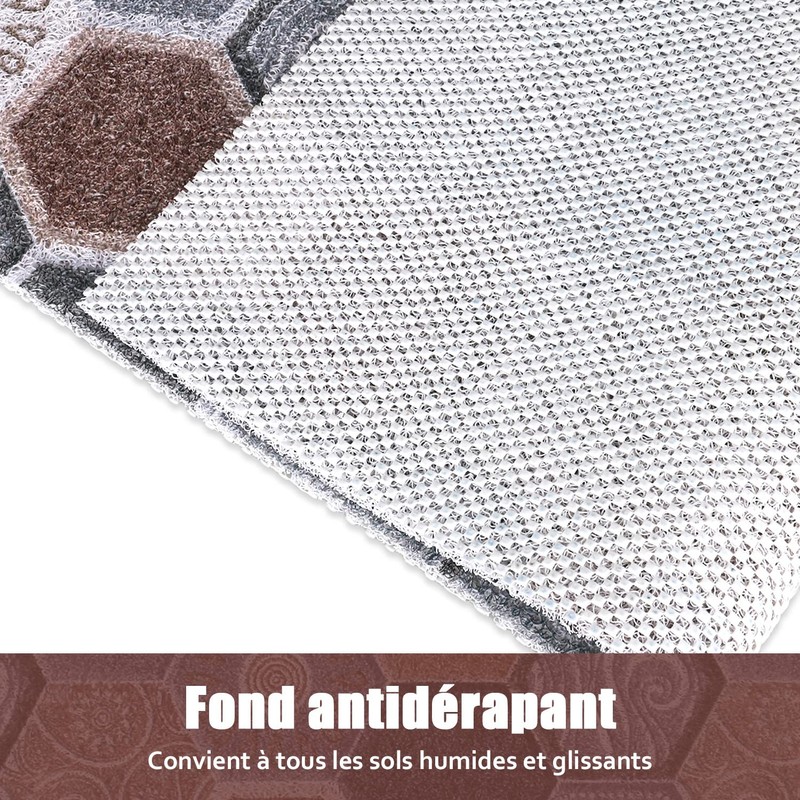 Shower Mat Non-Slip 60x60cm Safety Bath Mat Comfort Soft with