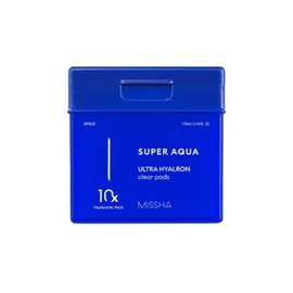 Missha Super Aqua Ultra Hyalon Clear Pad 170ml 70 sheets / 미샤 수퍼 아쿠아 울트라 히알론 클리어 패드 170ml  70매