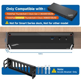 CaSZLUTION Acrylic Mount for Lenovo ThinkPad Universal Thunderbolt 4 Dock