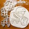 Set of 3 Roller Skating themed Cookie Cutters (Skate Helmet,