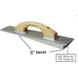 Concrete Hand Float w/Bevel Magnesium 8" Bevel 16" x 3.25" Kraft Tool